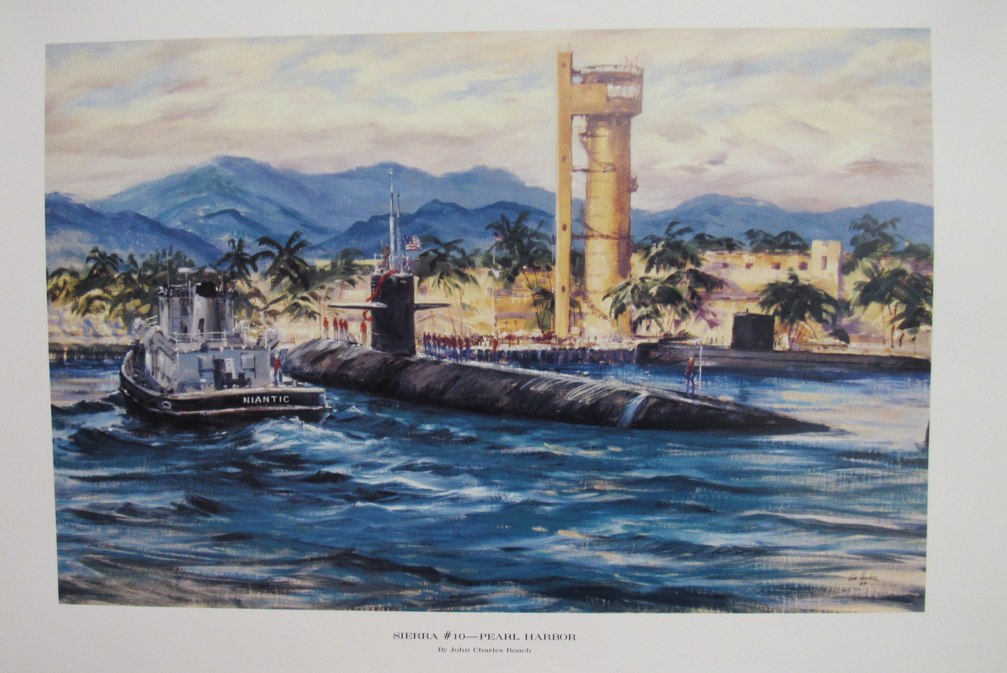 Sierra #10 – Pearl Harbor by John Charles Roach – WWII Naval Art Print – Glossy Heavy Card Stock - Image 3